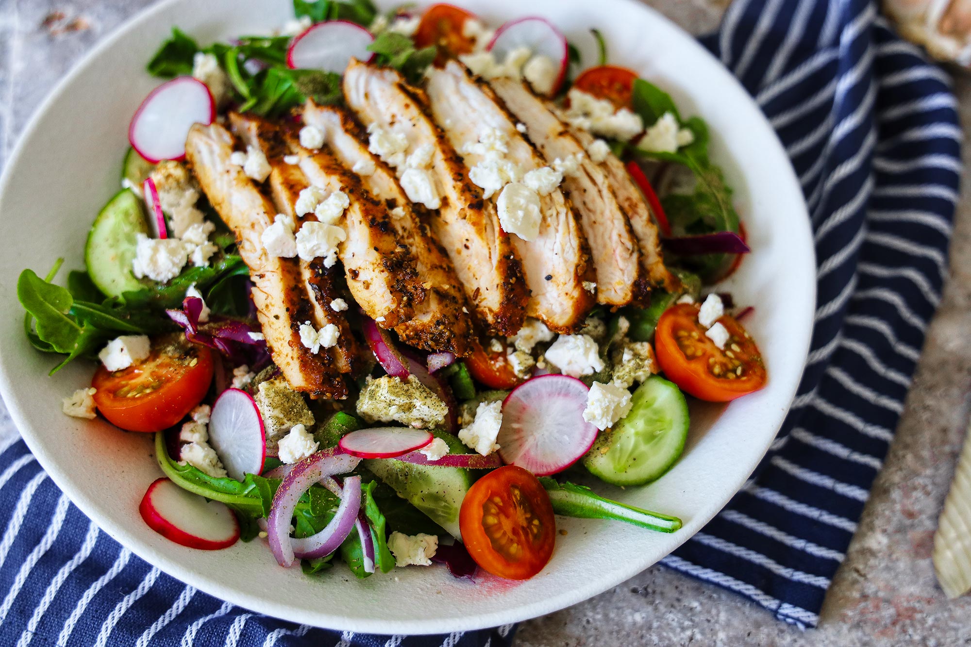 Mediterranean chicken salad